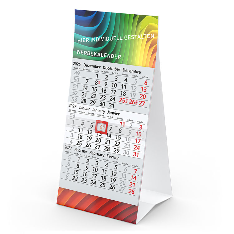 Tischaufstellkalender Budget